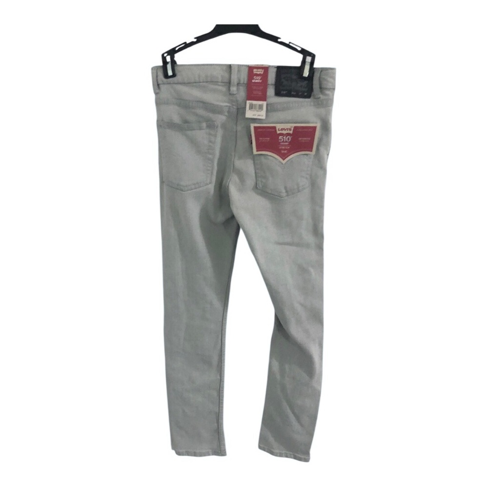 Levi's 510 skinny young boys light gray jeans size 14 regular 27x29 brand new